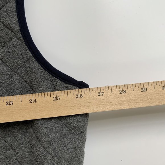 Vintage Tommy Hilfiger Quilted Vest Size XXL Gray 1990s Logo - Picture 9 of 10